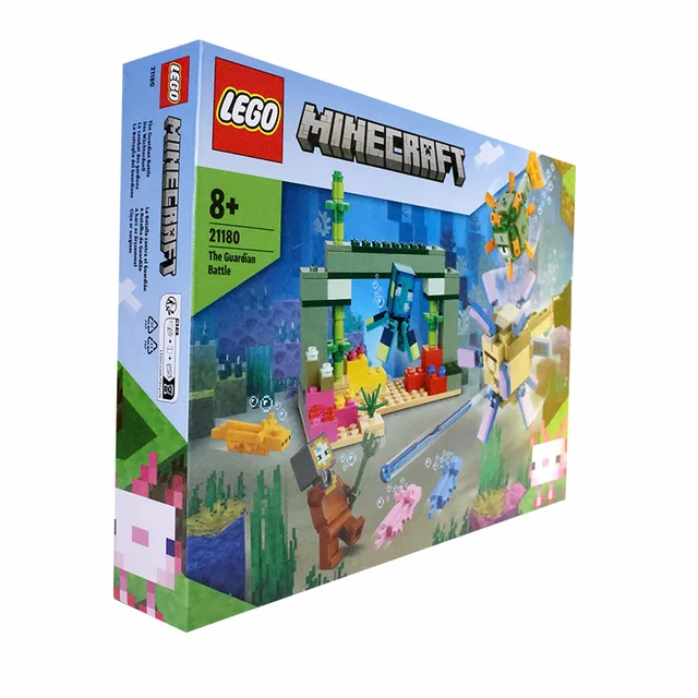 21180 Lego Amazon.com: LEGO Minecraft The Guardian Battle Toy Building