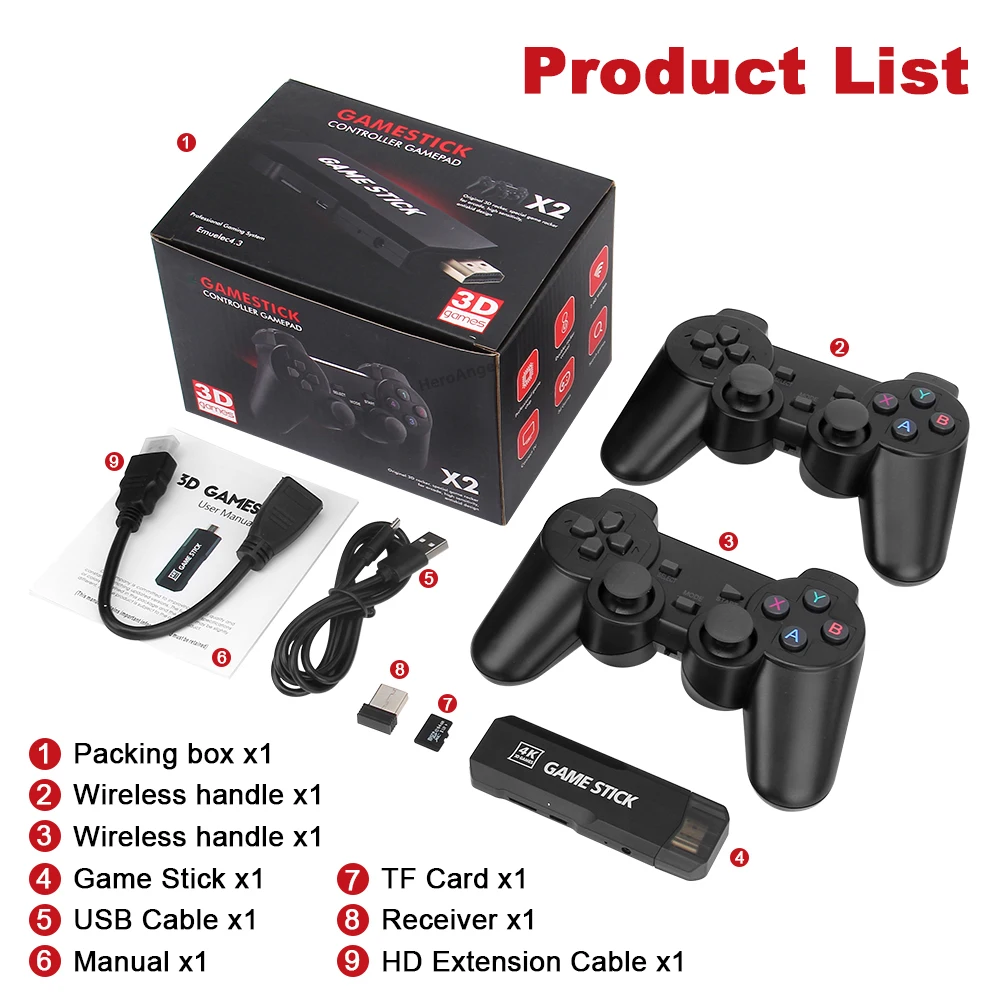 Buy DKD GD10 Retro Game Stick Retro Video Game Mini 4K HD Gaming Console  30000 Classic Games for N64 Neogeo PS1 MAME Arcade Online at Best Prices in  India - JioMart.