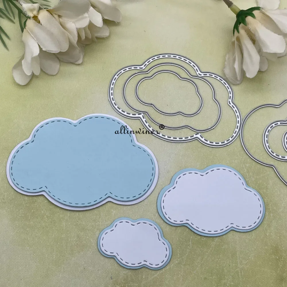 구름 장식 금속 절단 다이 스텐실 DIY Scrapbooking 앨범 종이 카드 엠보싱을위한 다이 컷