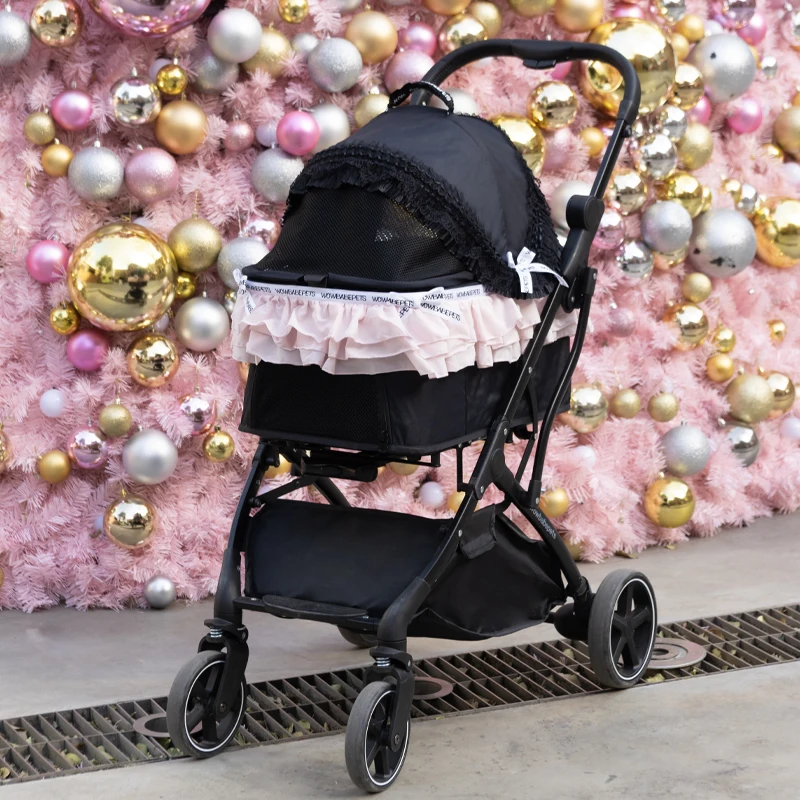 Pet Princess trolley portable foldable small pet trolley dog cat outdoor travel supplies.