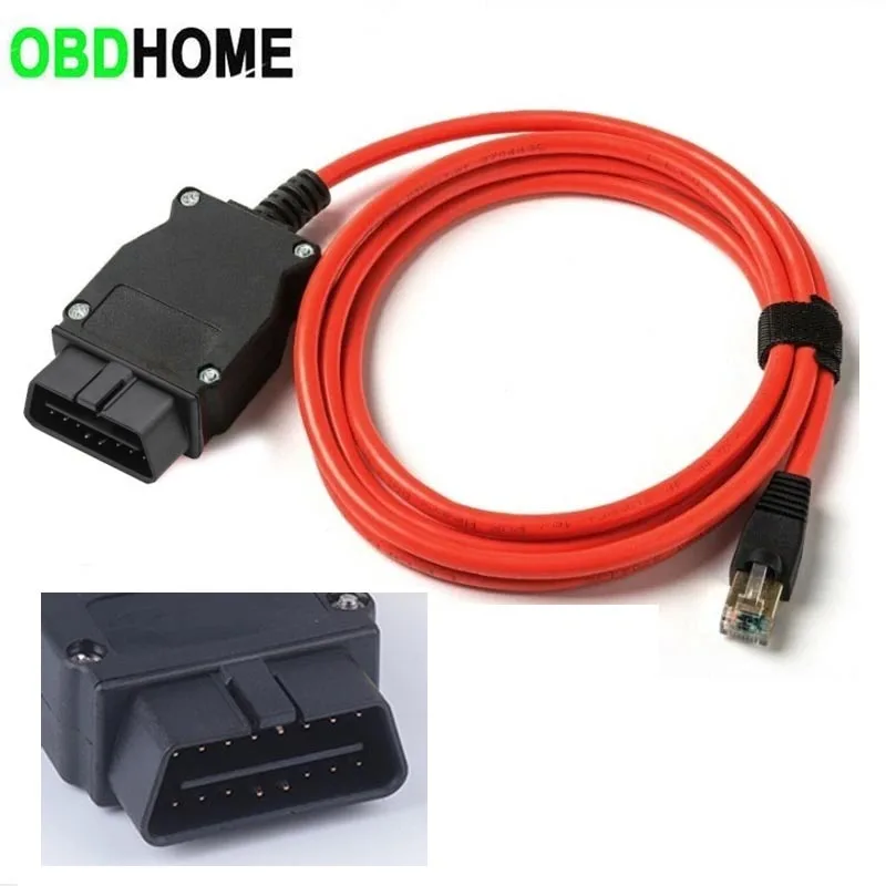 ENET Crystal Head Interface Cable Suitable for BMW Brush Hidden OBD Car Diagnostic Connector Network Extension Adapter Plug