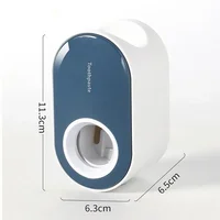 Toothpaste Squeezer Automatic Toothpaste Dispenser Holder No-Punching Dust-proof Wall Mount Bathroom Accessories Dispensador 2