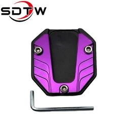 Universal Anti - Skid Kickstand Extension Pad with Enlarged Base (PURPLE)