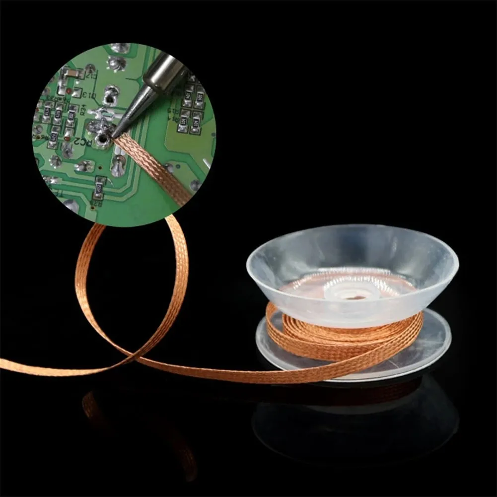 

1.5M 1-3.5mm Desoldering Braid Tape Copper Welding Solder Remover Welding Tin Sucker Cable Lead Cord Flux Repair Tools