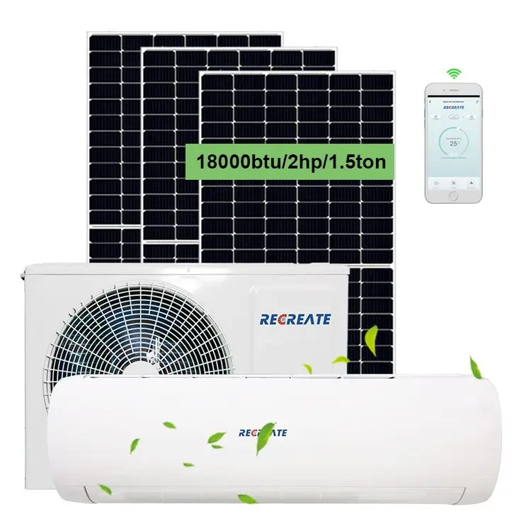 100% Solar Air Conditioner 18000btu/2hp/1.5ton Power Saving Other Air  Conditioning Appliances Ac Dc Air Conditioner Central - AliExpress