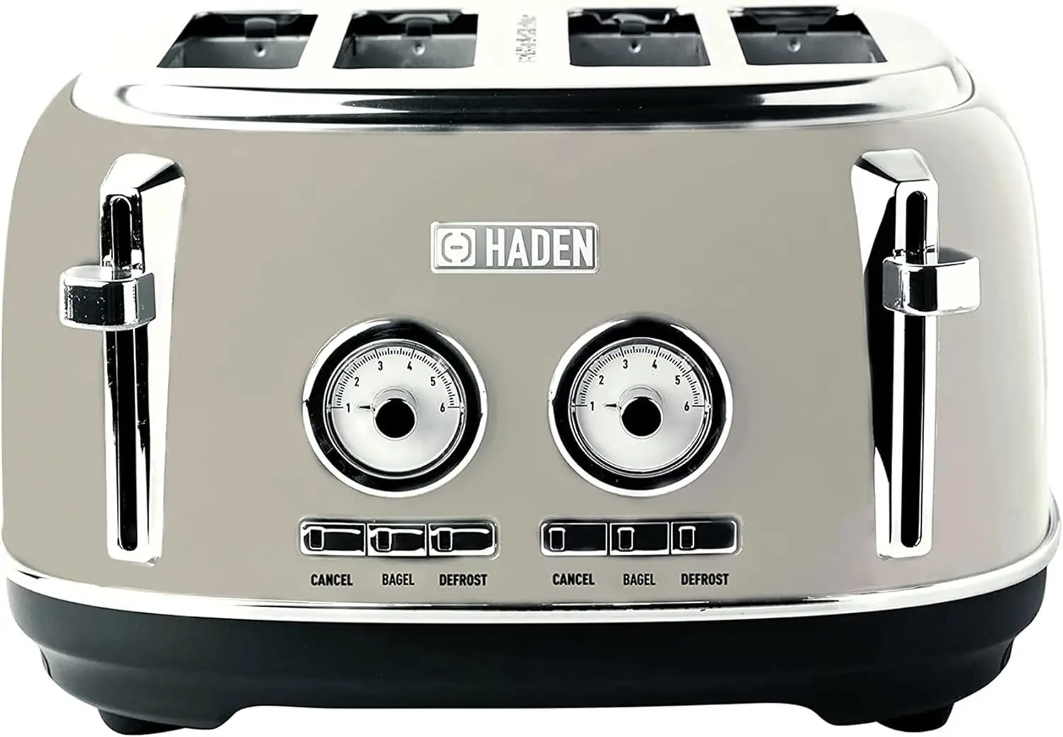 4 Slice Wide Slot Stainless Steel Toaster Bundled with 1.7 Liter Stainless Steel Electric Kettle with 360-Degree 3