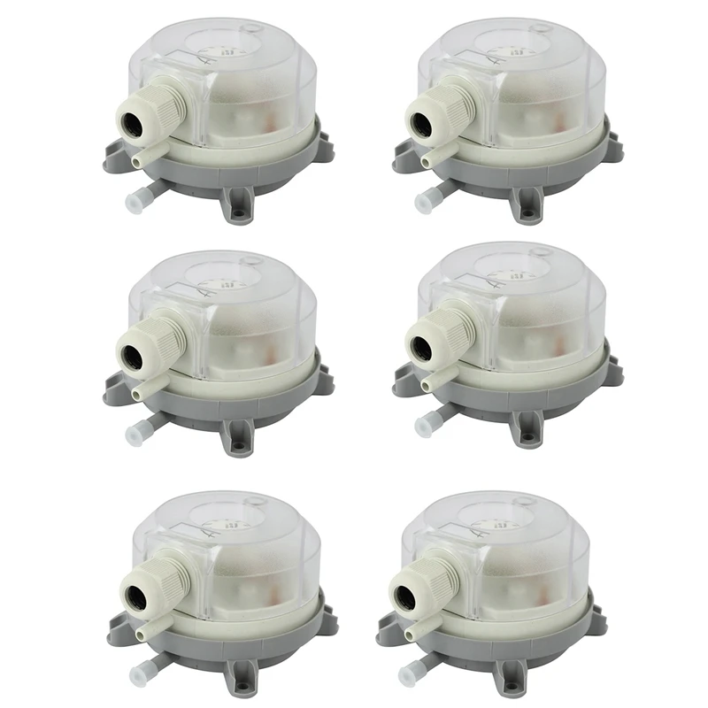 

6X Air Differential Pressure Switch 50-500Pa Adjustable Micro- Pressure Air Switch