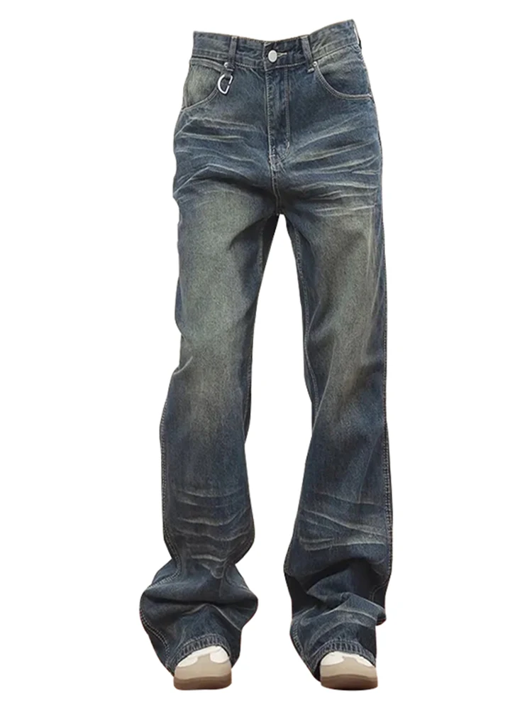 

2023 Women Wide Leg Pants Hight Waist Vintage Stretch 90s Streetwear Y2k Elastic Jeans Trousers Office Trendy American Retro