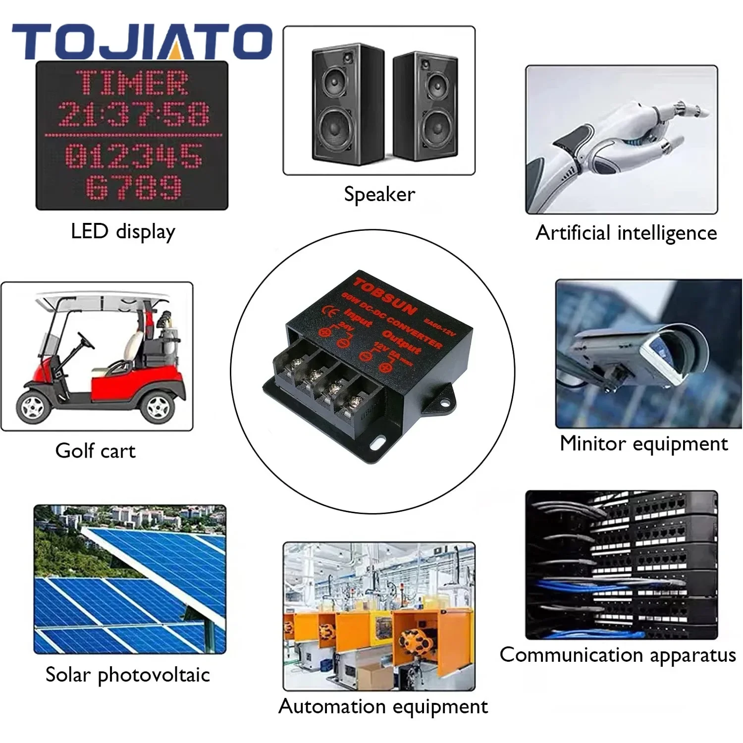 Convertitore DC Regolatore riduttore di tensione da 24 V a 12