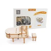 Creative Hand Cranked Piano Music Box Wooden 3D Puzzle Kits Building Blocks Toys Set DIY Assemble Models for Teens & Adults Gift 2