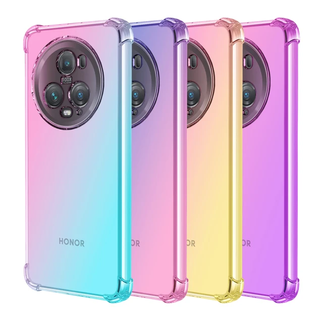 For Honor 90 5G Case, Slim Clear Silicone Shockproof Gel Phone Cover