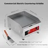 Electric Countertop Griddle,Flat Top Griddles with Non-Stick 2/5"Thick Iron Cooking Plate for Restaurant and home use-120V/1750W 2