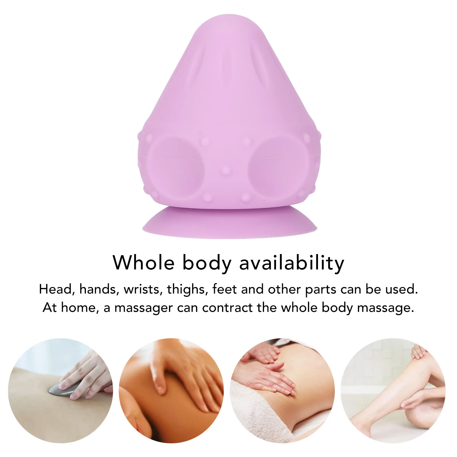 1 Piece Adsorption Type Suction Cup Fascia Fitness Plantar Back Waist Shoulder Neck Massage Muscle Relaxation Ball