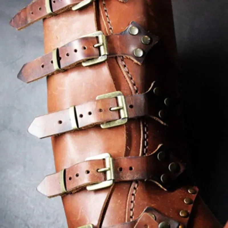 Goedkope Viking Arm Bracer, reliëf Noors symbool imitatieleren armpantser, middeleeuwse imitatieleren armband voor LARP kopen - gratis levering, eerlijke reviews met foto's