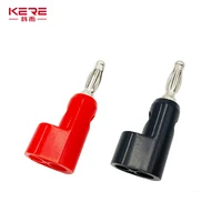 40pcs/4mm Adaptor Electrical Connecting bending  L shape Banana Jack Plug Socket for Binding Post Test Terminal Connector 4