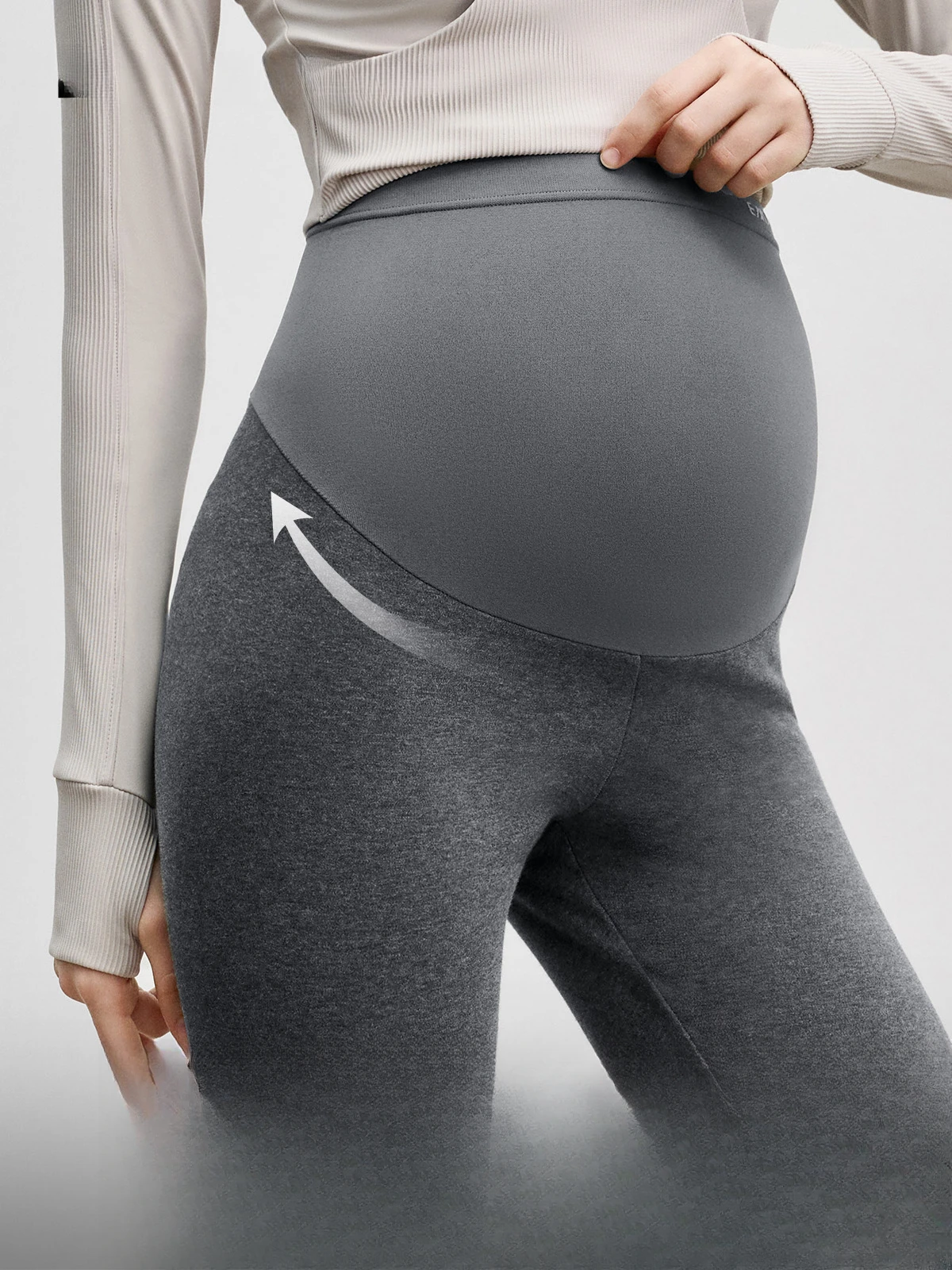 Pregnant Women's Pure Cotton Leggings, Pregnancy Yoga Pants, Hip-lifting Maternity Pants, Light Outer Wear New in Spring