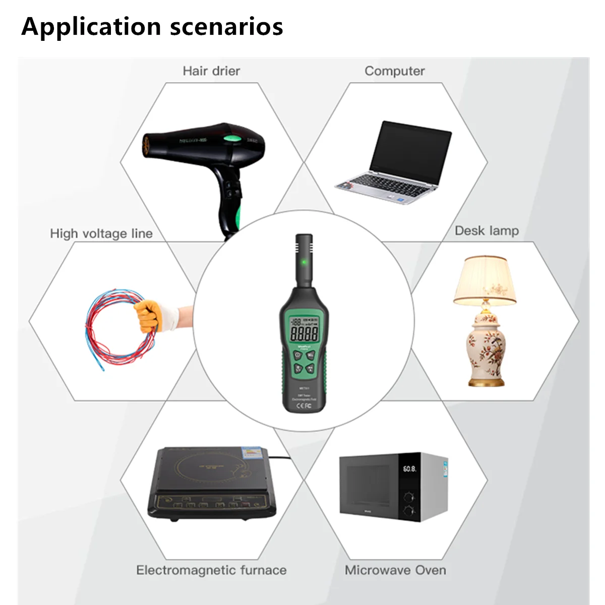 Household Radiation Dosimeter Nuclear Detector Counter Geiger Emf Meter Electromagnetic Paranormal Search Tools Counter Monitor 3