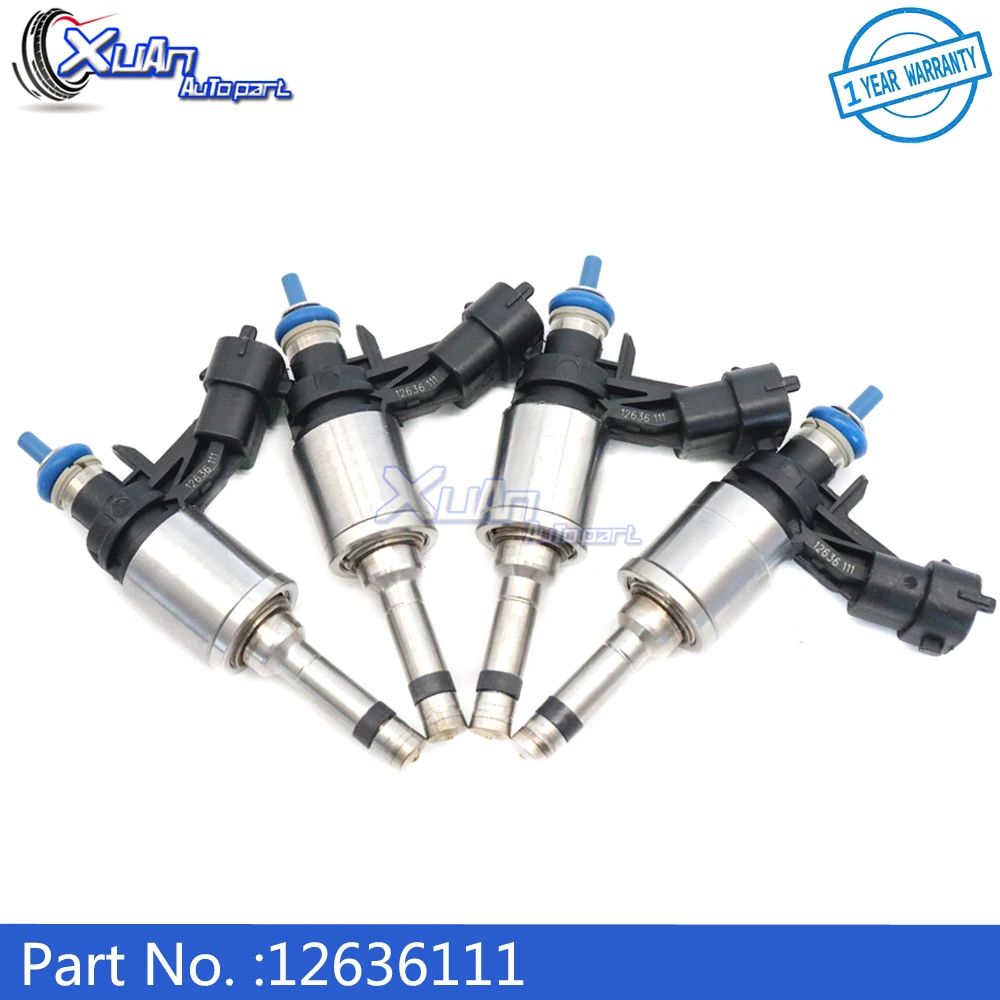 

XUAN 4pcs Fuel Injectors Nozzle 12636111 for Buick Verano Regal Chevrolet Cobalt HHR Saturn Sky 2.0L 2010-2016 0261500333