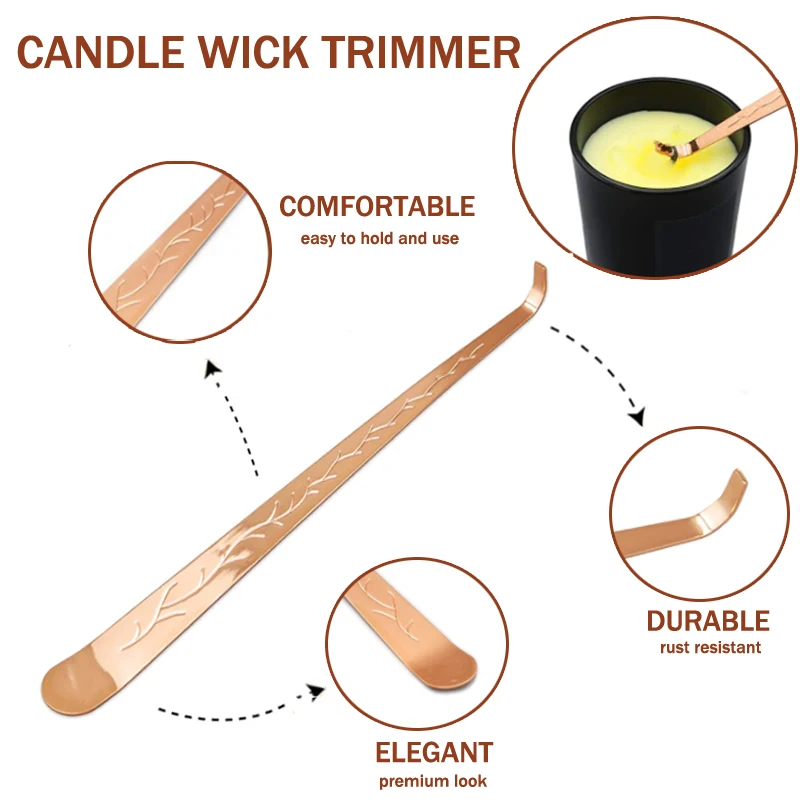 3/4pcs Candle Suppressor One-piece Tool Domestic Aromatherapy Candle Scissors Suppressor Hook Tray Tool Clippers