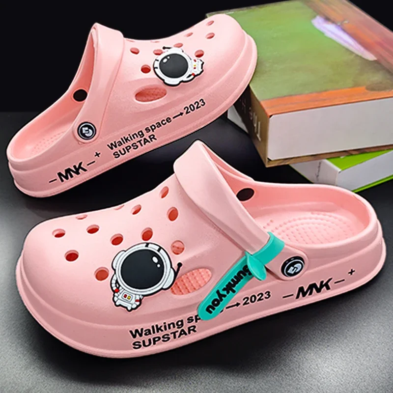 Women Sandals Summer Lightweight Home Beach Quick Dry Flat Soft EVA Hole Shoes Clogs