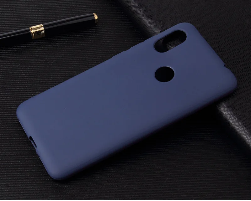 Premium Frosted Silicone Phone Case - Soft TPU Back Cover for Huawei Honor 8A/Y6 2019