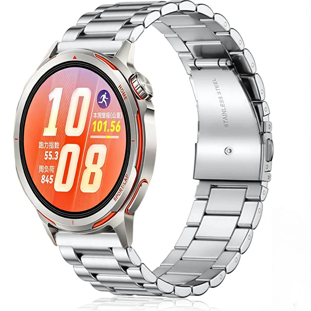 Sleek Metal Watch Bracelet Strap - 22/20mm Premium Design