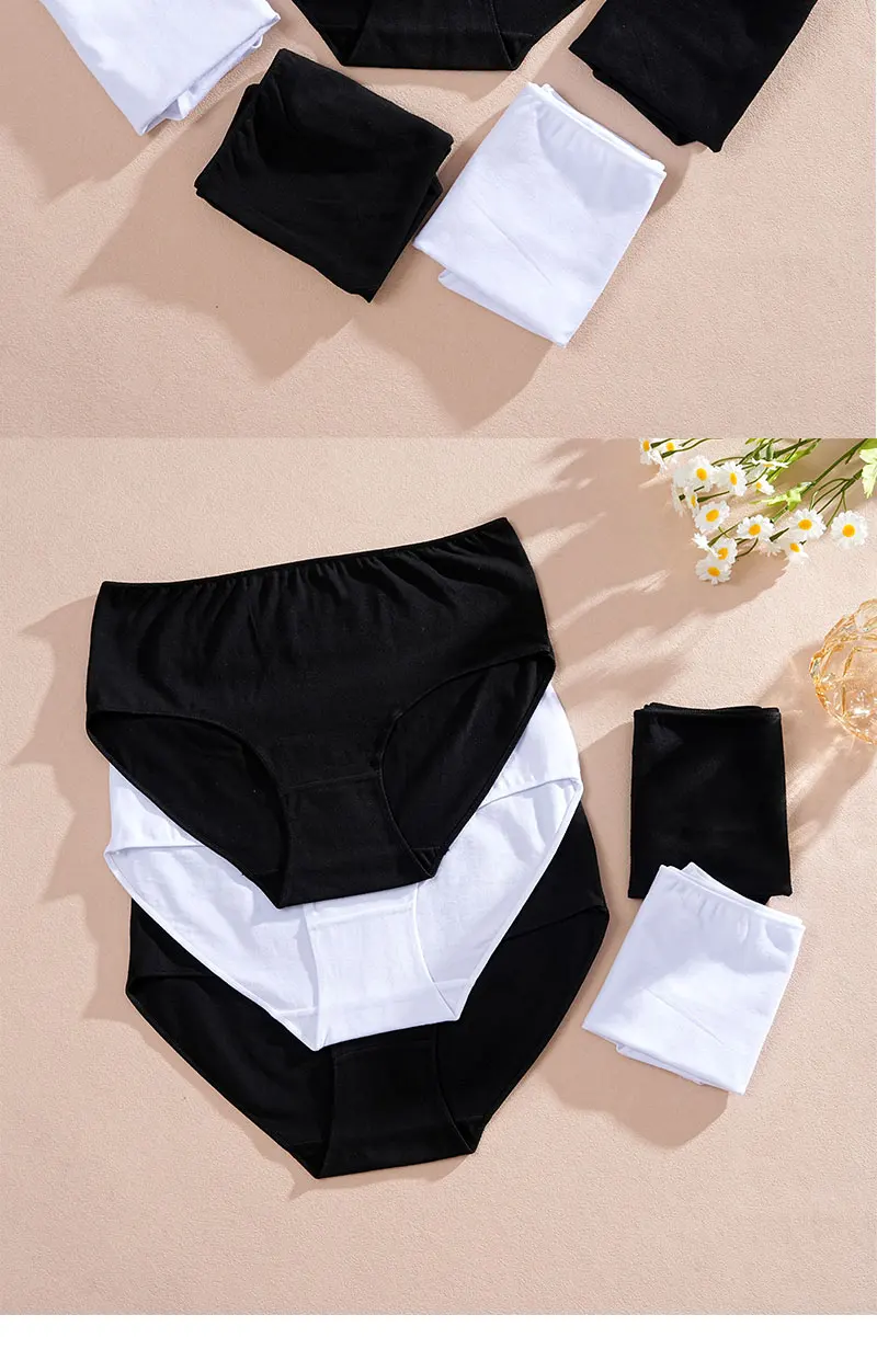 Cotton High Waist Panties – Seamless Women's Briefs | Breathable Underwear Comfort