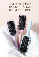 WANMEI Salon de coiffure brosse de coiffure bouclée brosse à cheveux pour peigner et façonner les boucles réduire les outils de traction 5
