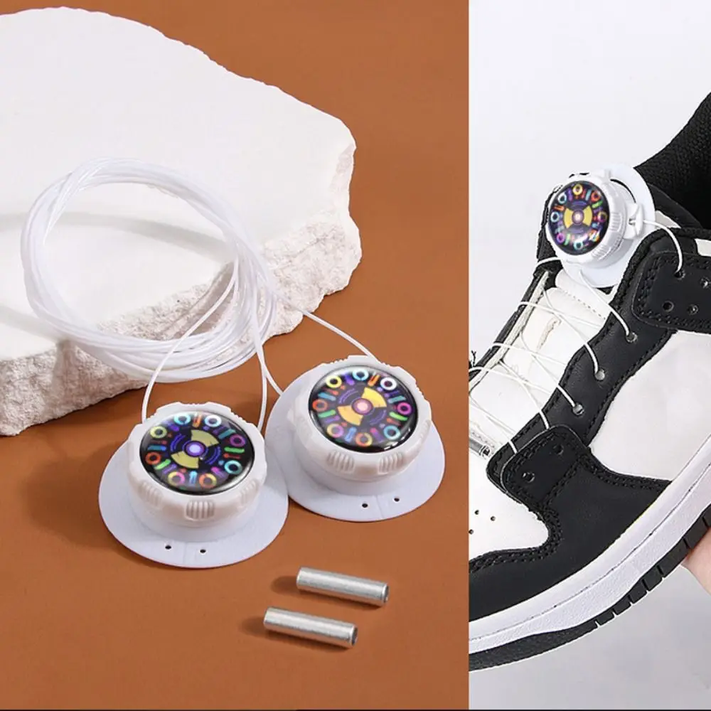 Automatic Buckle Quick-Lock No-Tie Shoelaces for Casual and Running Shoes