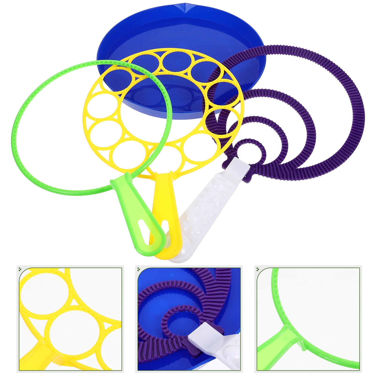 

Portable Bubble Wands Bubble Maker Rings Bubble Blowing Tools Outdoor Fun Parent-Child Interactive Toy Random Color