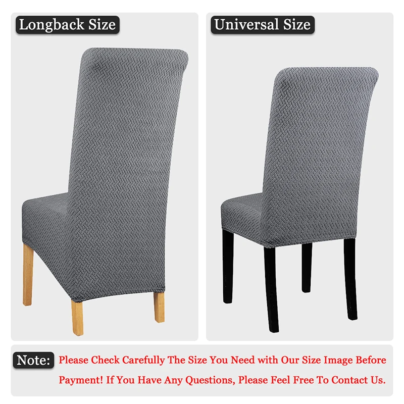 Chair Cover Polar Fleece Stretch XL Long Back for Wedding Dining Room Kitchen Chairs