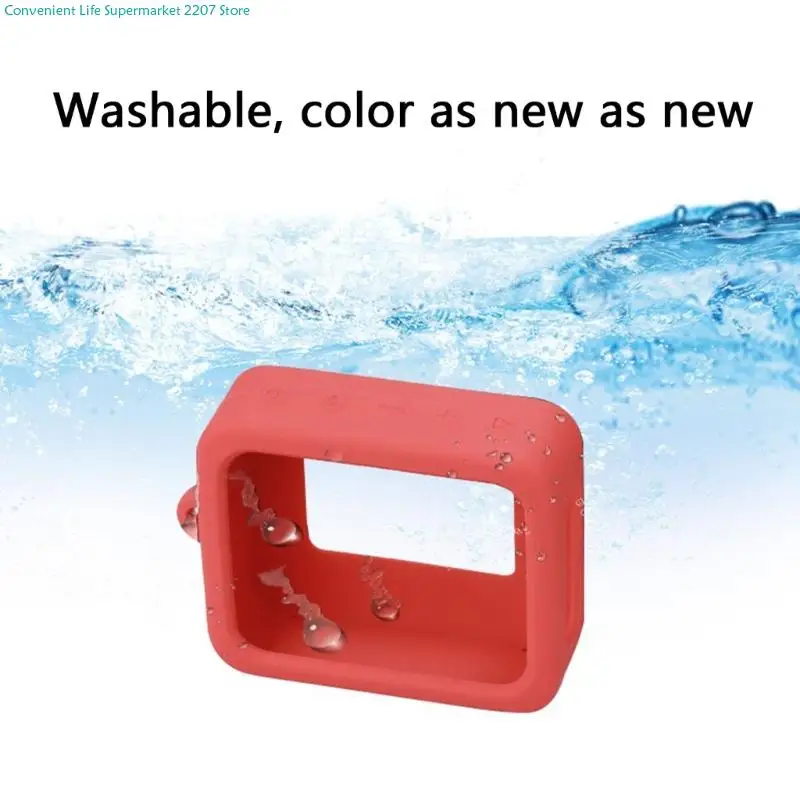 Shock Absorbing Silicone Speaker Case with Ergonomic Carry Handle