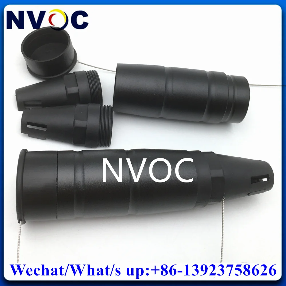 8Pcs Waterproof PDLC SC Metal Protective Cover Sleeve for HDMI Optical Fiber Cable Outdoor Dust Data Performance Home Theater