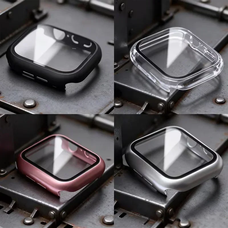 Advanced Tempered Glass Screen Protector and Protective Case for Apple Watch - Premium iWatch Accessories
