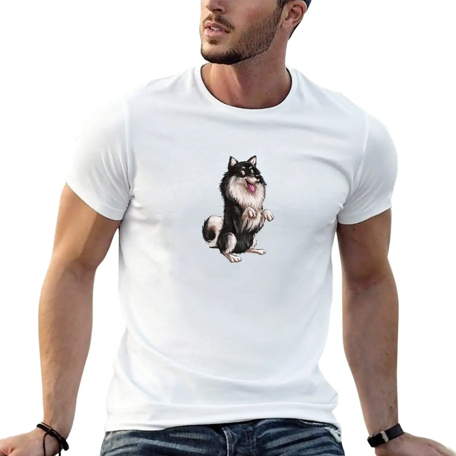 

Finnish Lapphund - Tricks T-Shirt tees quick drying sports fans heavyweight t shirts for men