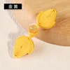 5 Pairs Chinese Knot Button Cheongsam Buttons Tang Suit  with Faux Jade Bead Knot Fastener DIY Handcraft Clothing Accessory 5