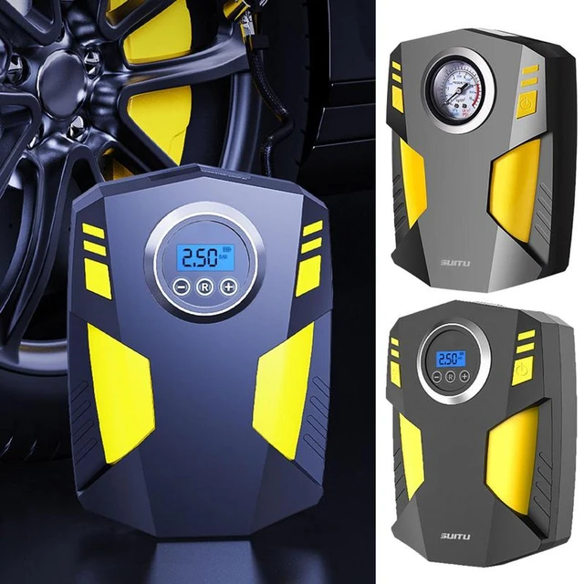 Compresor Aire Coche Portatil, Mini Compresor de Aire con LED