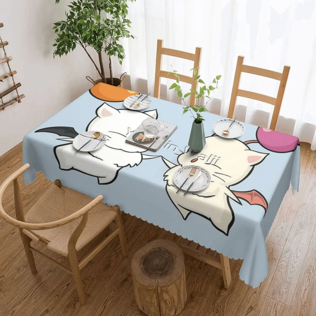

Moogles Tablecloth 54x72in Waterproof Home Decor Festive Decor