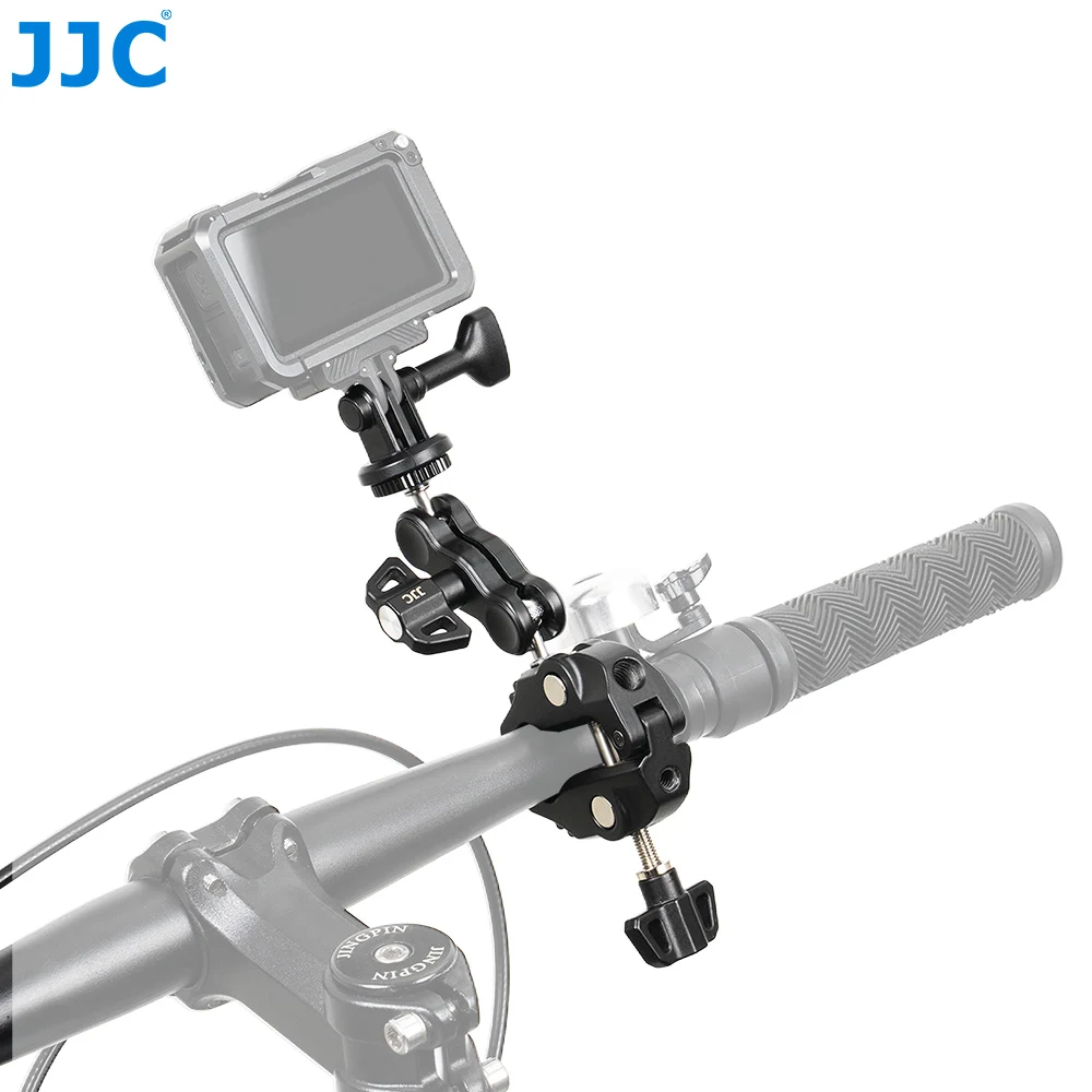 JJC Multifunktions-Bohnenkapsel mit 1/4 Zoll-20 bis 1/4 Gewinde, Kamera-Clip, Kamera-Klemme mit 1/4 Zoll 3/8 Zoll für Geländer, Fahrrad-Reisenaufzeichnungen – Detail 15