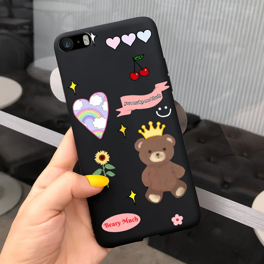 Leopard Cartoon Soft Matte Silicone Bumper Case