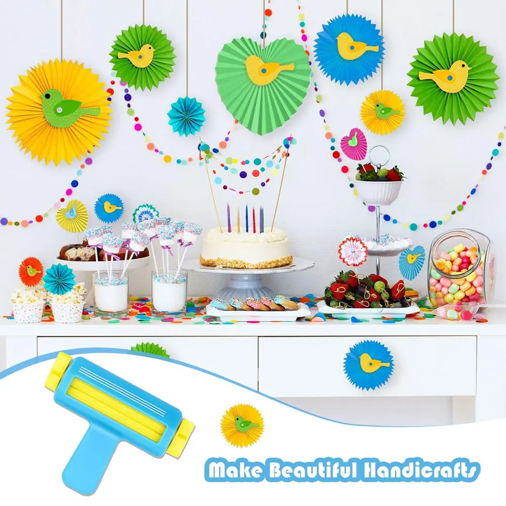 Paper creasing tool, wave-shaped tool, small paper creasing device, suitable for DIY crafts and scrapbook making and decoration. - 6