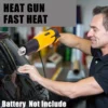 Cordless Heat Gun for Dewalt 20V DCB200 Battery for makita BL1830 Battery With 3 Nozzles Industrial Shrink Wrapping Hot Air Gun 3