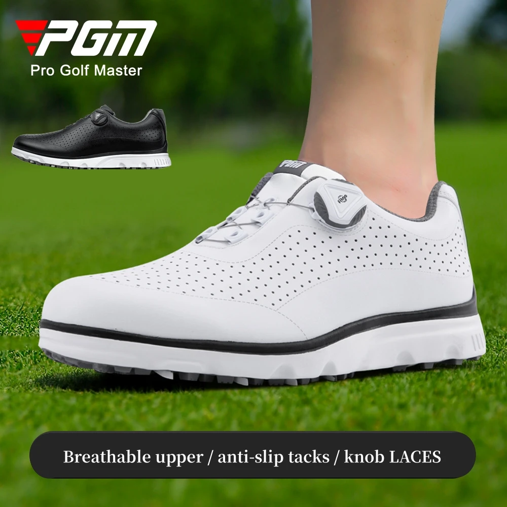 

Men's Casual Sports Shoes PGM New Golf Shoes Rotating Laces Men's Shoes Lightweight Sports Shoes Ultra Breathable Golf Shoes