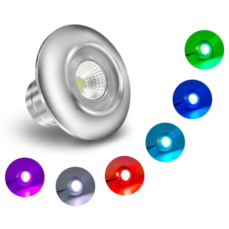 

Refined 2 inch IP68 AC12V 316L Stainless Steel Resin Filled high power led Wall Mounted pool lights