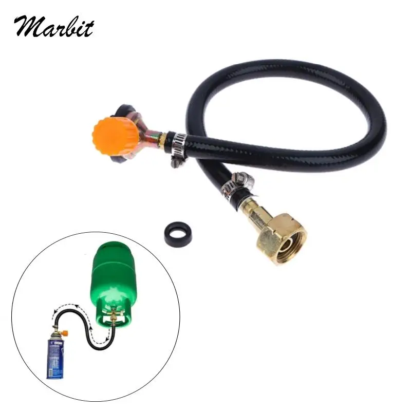 Valve Braided Hose Gas Refill Adapter Leakproof Rubber Gas Refill Pipe Tube Cylinder Convertor Filling Tank Coupler Accessories