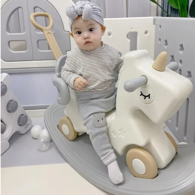 2 In 1 Rocking Horse Yo-yo Car Baby One Year Old Gift Toy Children's Rocking Rocking Horse Car Horse Toys For Kids Ride In Toys 2