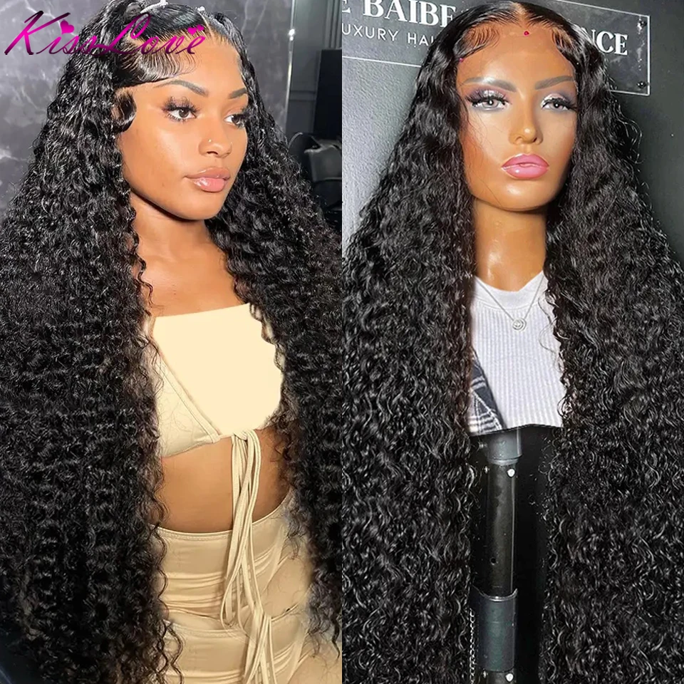 Deep Wave 8X5 Parrucche Glueless Capelli Umani Hd Parrucche Anteriori In Pizzo Per Donne Nere Parrucche Pre Pizzicate Con Chiusura In Pizzo Con I Cape