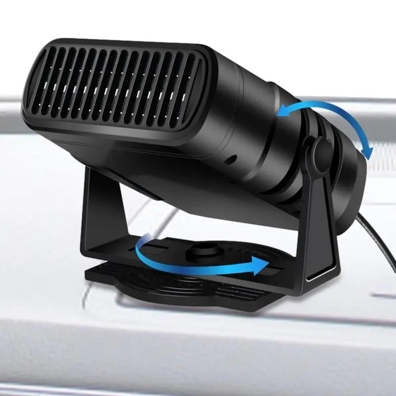 

Car Heater 12V Portable Heater For Car 12V 24V 2 In 1 Heating Fan Portable Heater Defogger Windscreen Fan Car Space Windshield