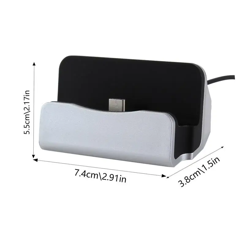 Type C Desktop Charger Desktop Standing Cell Phone Charger Station Base Mobile Phone Charging Accessories For Office Dorm wireless charger gan charger