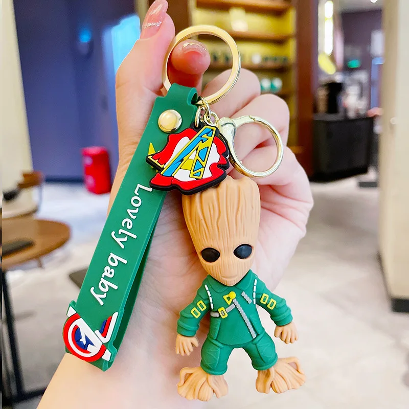 Guardians of the Galaxy Figure Keychain Cute Groot Rocket Raccoon